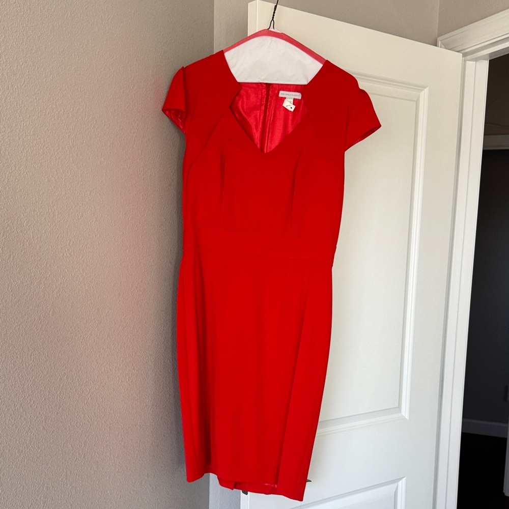 New York & Company Vibrant Red Mini Dress